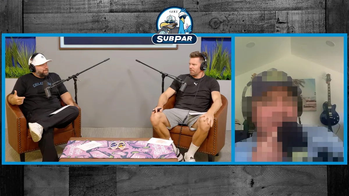 Country Club Confidential founder on the Subpar podcast with face blurred