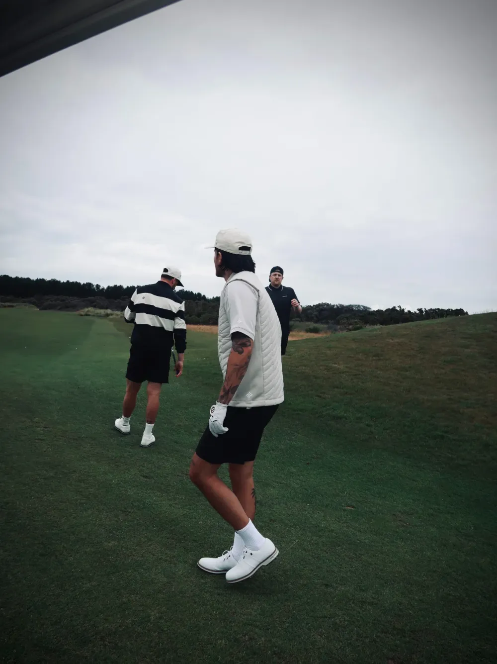 Maejer Golf campaign imagery shot on a Scottish links course
