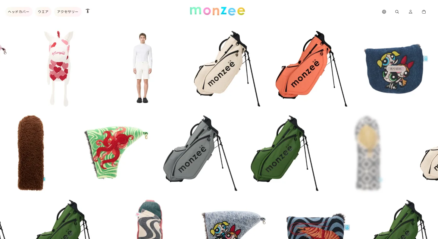 Monzee golf headcovers and accessories.