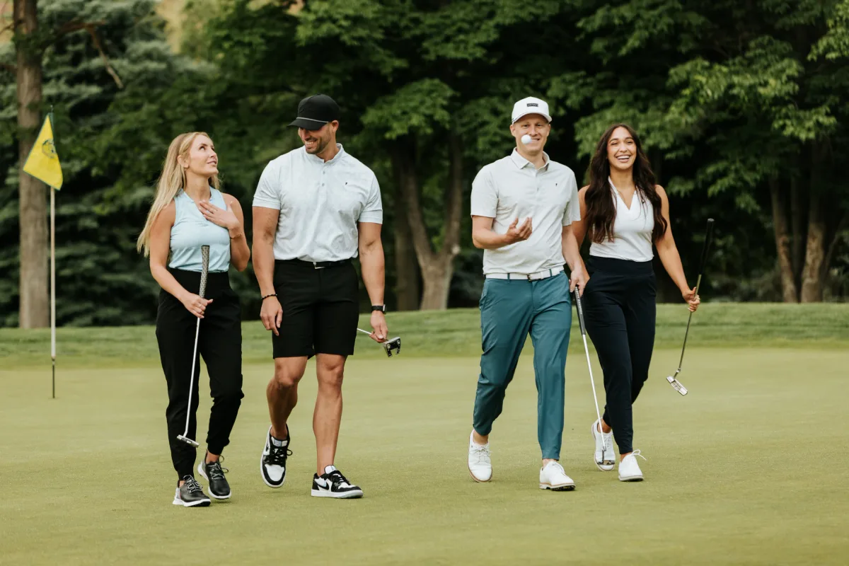 Primo Golf Apparel lookbook, golf joggers and apparel