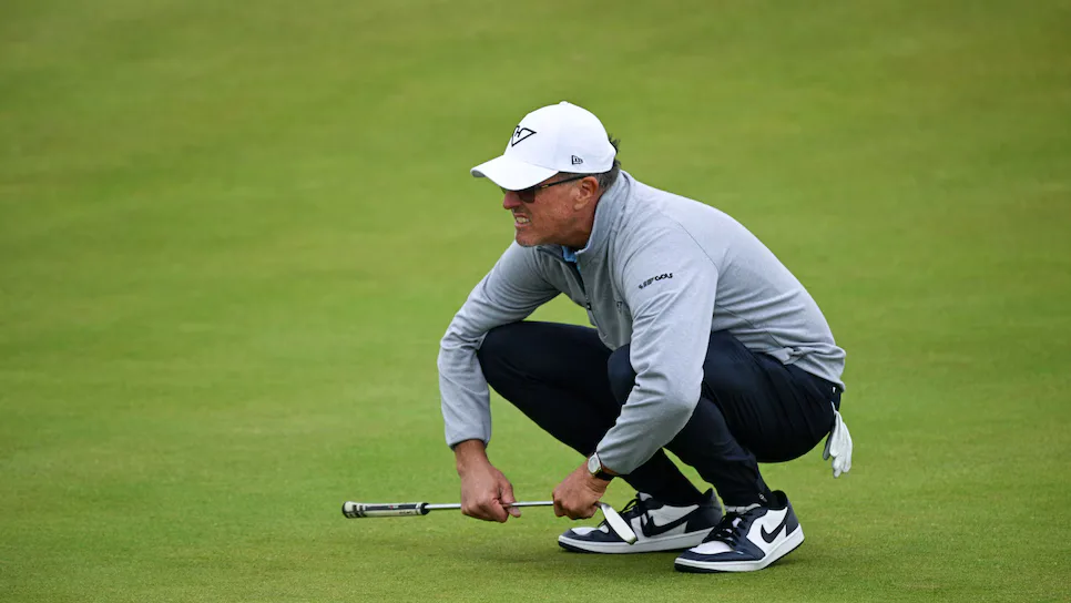 Phil Mickelson wearing Primo golf joggers