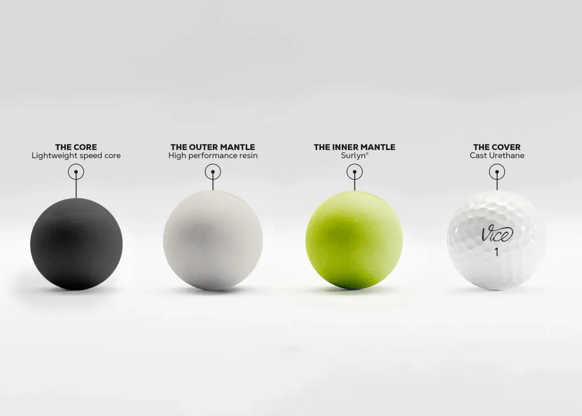 Vice Golf balls, the full lineup